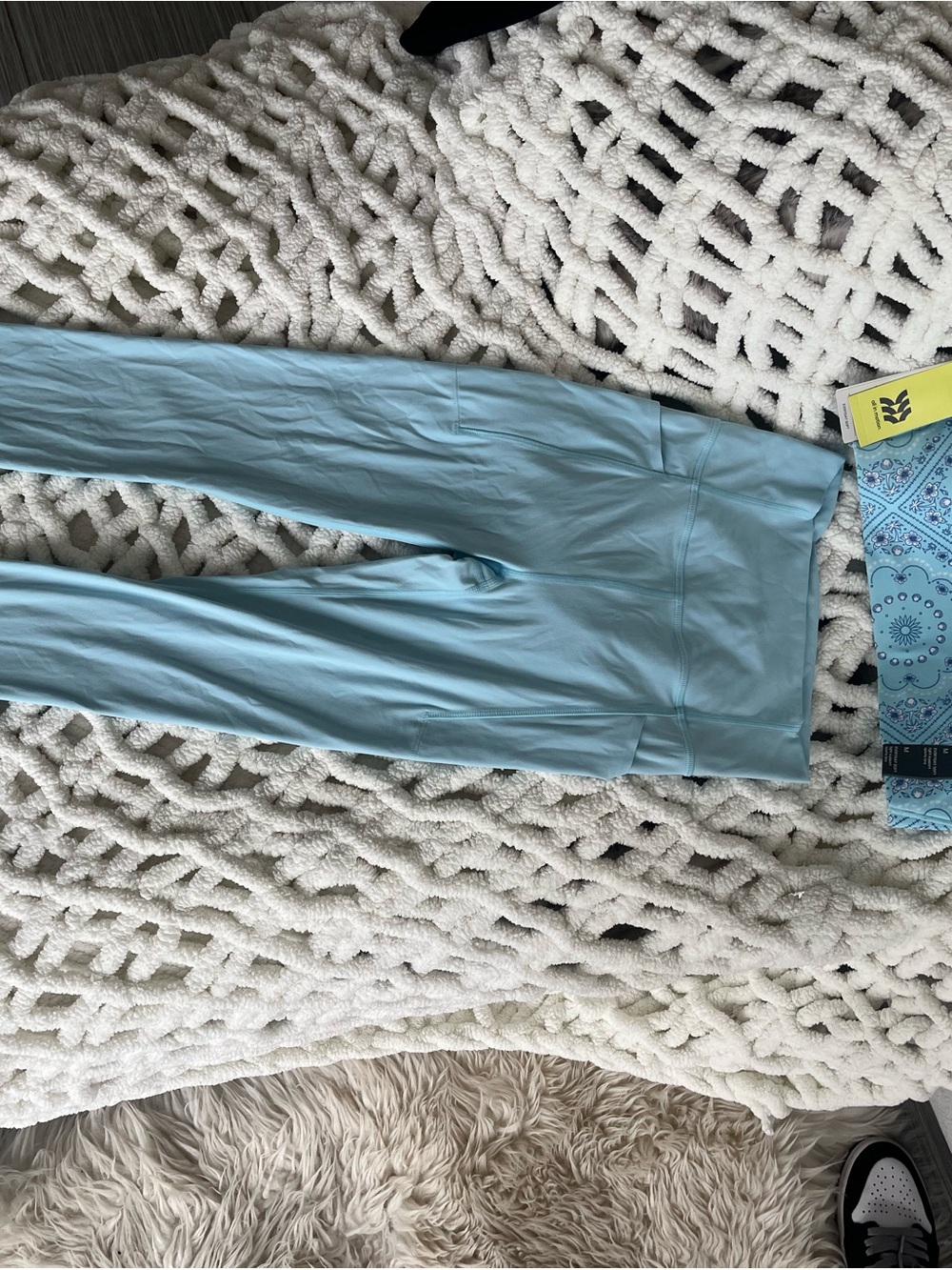 all in motion Light Blue Athletic Leggings with Logo